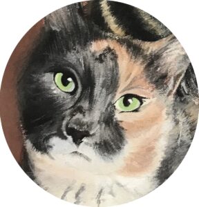 CALLIE, ACRYLIC, COMMISSION, 20” BY 24”, 2021