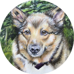 Laika, ACRYLIC,COMMISSION